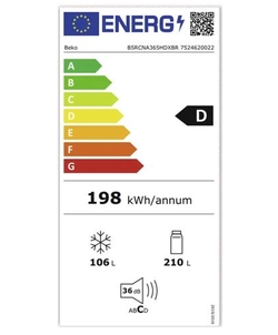 Beko B5RCNA365HDXBR koel / vriescombinatie