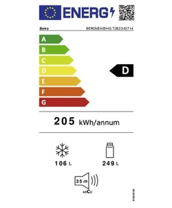 Beko B5RCNE405HG koel / vriescombinatie