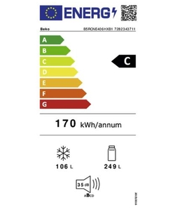 Beko B5RCNE406HXB1 koel / vriescombinatie