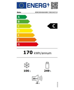 Beko B5RCNE406HXBR koel / vriescombinatie