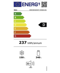 Beko B5RCNE565HXP koel / vriescombinatie