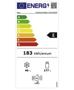 Beko RDSA240K40WN koel / vriescombinatie