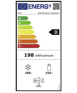 Beko B5RCNA365HW koelkast