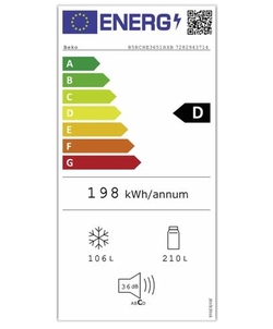 Beko B5RCNE3651HXB koelkast