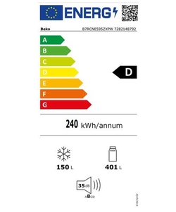 Beko B7RCNE595ZXPW koelkast