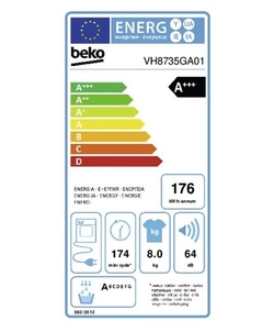 Beko VH8735GA01 wasdroger