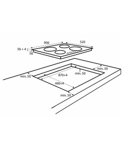 Inventum IKI9035 inbouw kookplaat