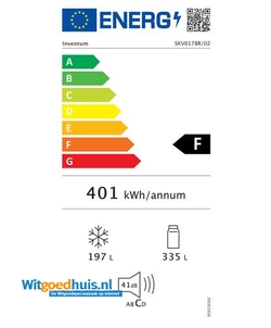 Inventum SKV0178R koelkast