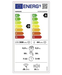 Samsung WD90DG6B85BKU3 wasmachine