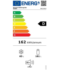Severin RKG 8919-00 koel / vriescombinatie