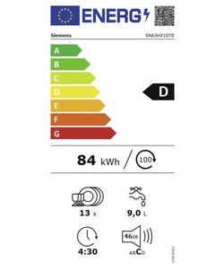 Siemens SN63HX10TE inbouw vaatwasser