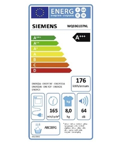 Siemens WQ33G1D7NL wasdroger