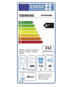 Siemens WT43H200NL wasdroger